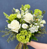 Whites and Greens Hand-Tied Bouquet