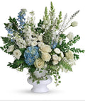 Sympathy Basket - Blues, Whites and Greens
