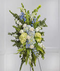 Standing Spray - Blue, White and Green
