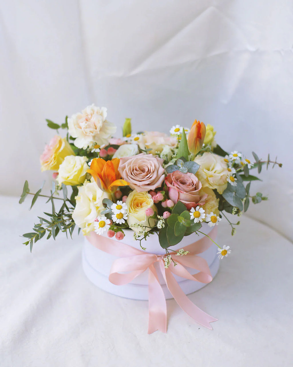 Medium Bright & Pretty Pastel Floral Bloom Box - Designer Choice