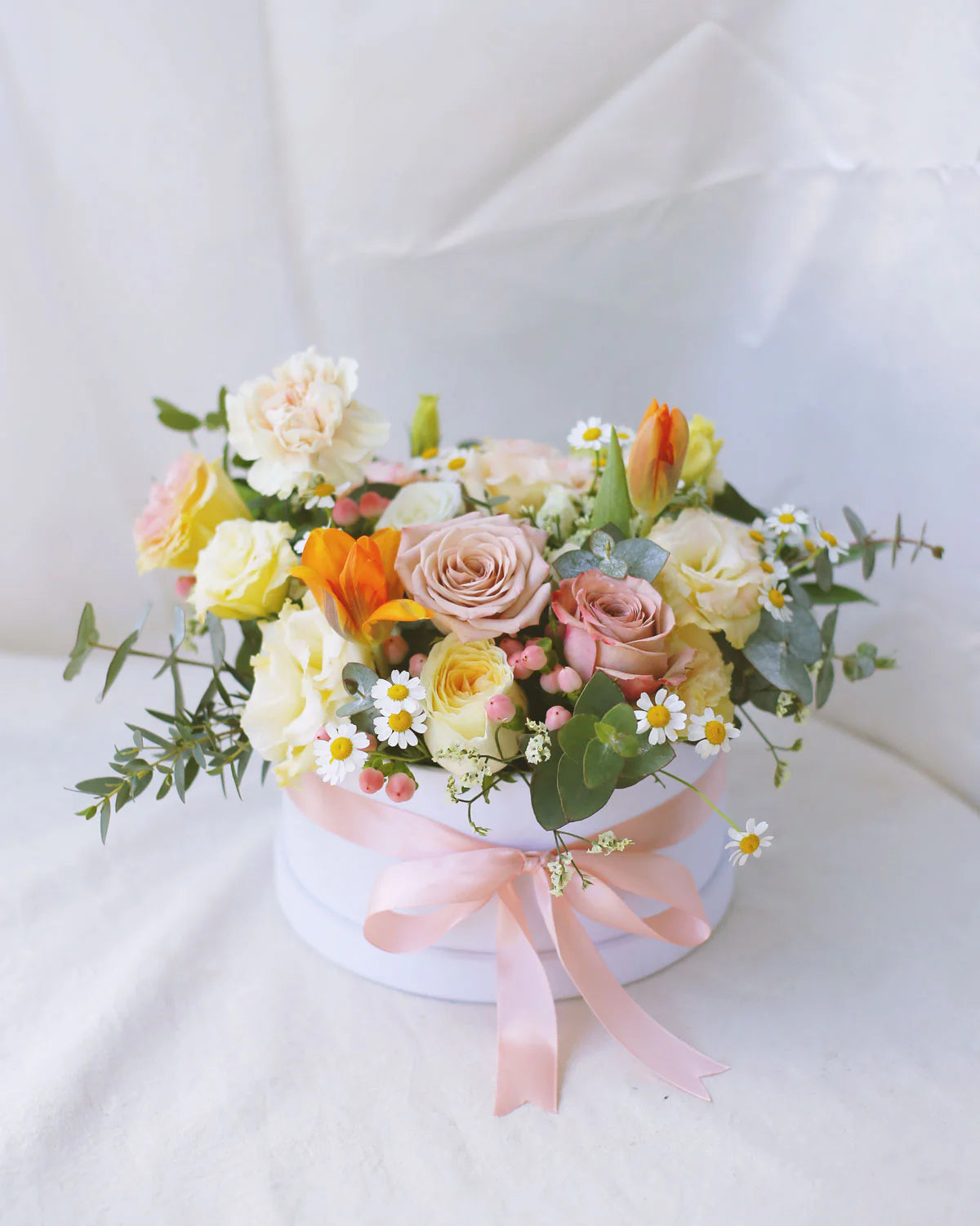 Medium Bright & Pretty Pastel Floral Bloom Box - Designer Choice