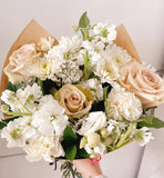 Neutral Mix Hand-Tied Bouquet