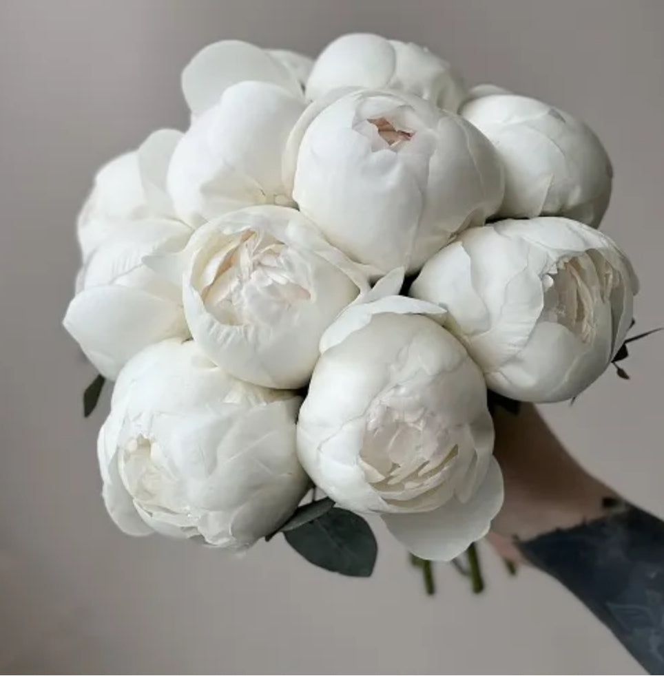 Creamy White Peony Bunch