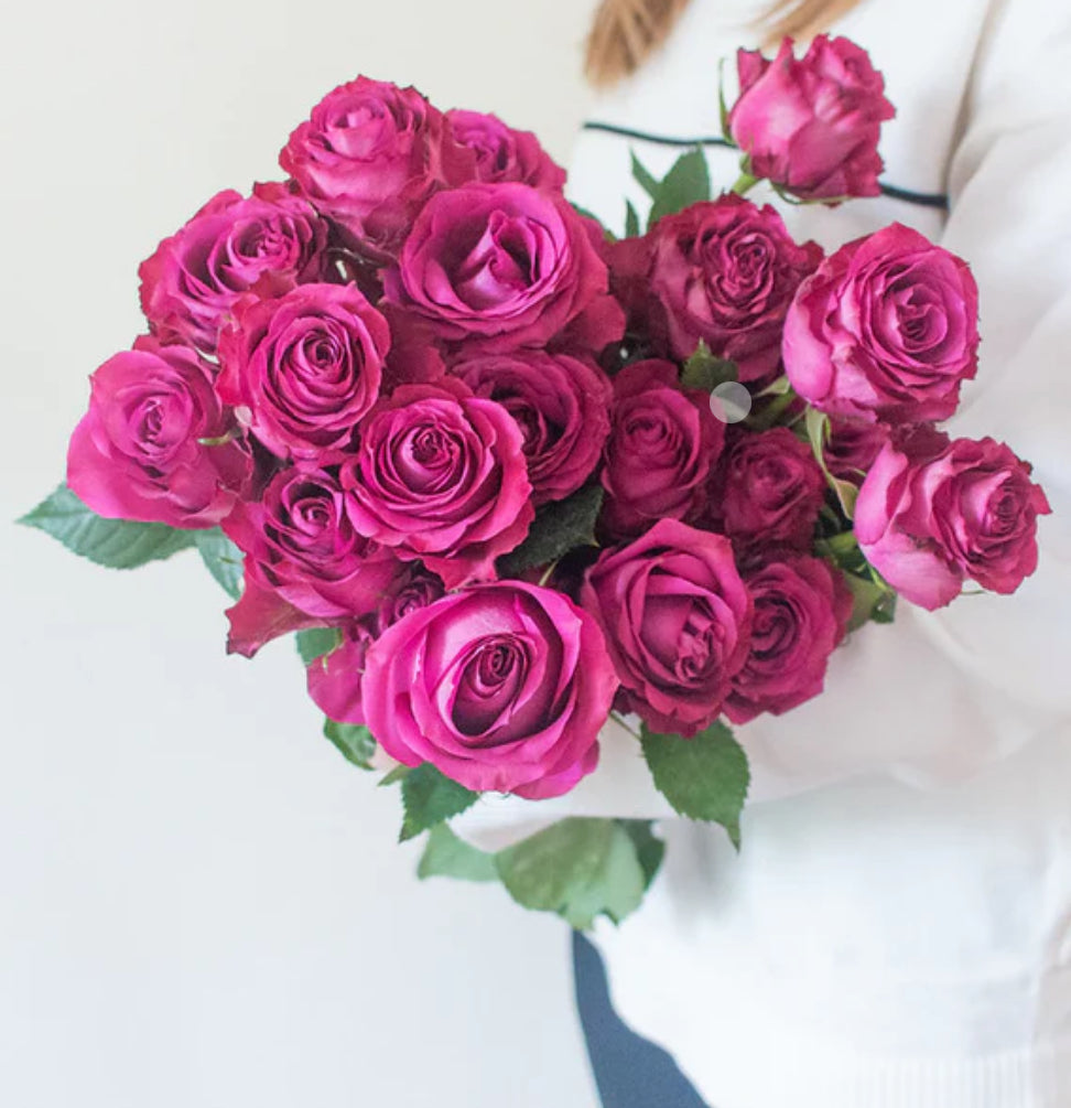 Purple Rose Bouquet